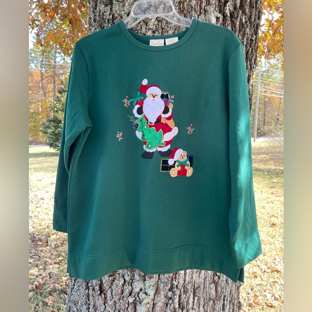 Vintage Bobbie Brooks green Ugly Christmas sweater medium